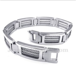 Bracelet Câble En Titane Pour Homme