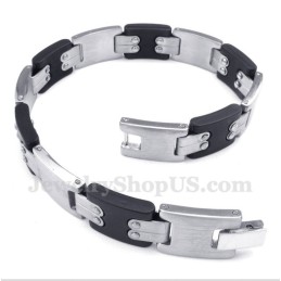 Bracelet Homme En Titane Noir