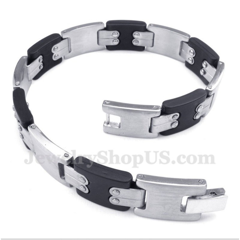 Bracelet Homme En Titane Noir Bracelet Homme En Titane Noir