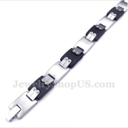 Bracelet Homme En Titane Noir