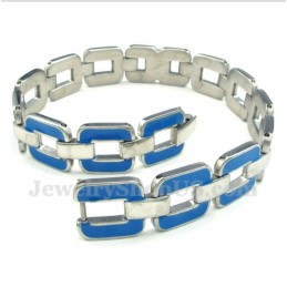 Bracelet Homme En Titane Bleu