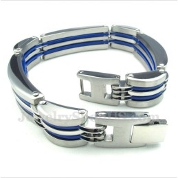 Bracelet Homme En Titane Bleu
