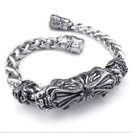 Bracelet Homme En Titane Et Diamants Moulés