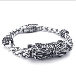 Bracelet Homme En Titane Et Diamants Moulés