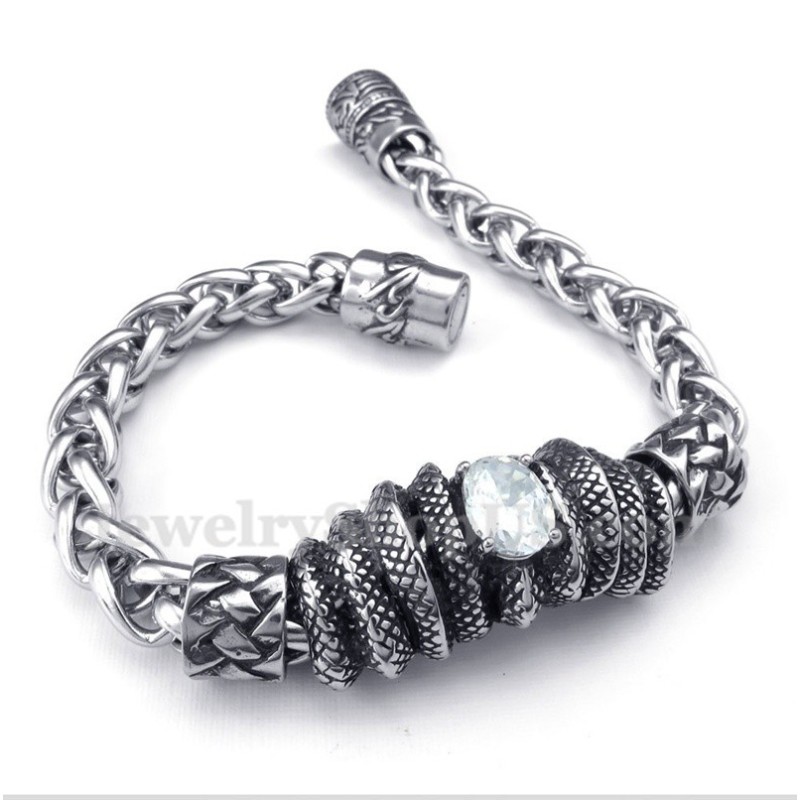 Bracelet Homme En Titane Moulé Et Diamant Blanc Bracelet Homme En Titane Moulé Et Diamant Blanc