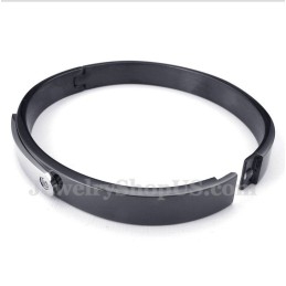 Bracelet Homme En Titane Noir