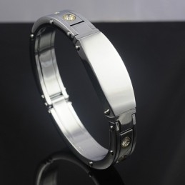 Bracelets En Titane Et Diamant Pour Hommes