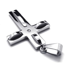 Pendentif Croix En Titane Fashion Wave