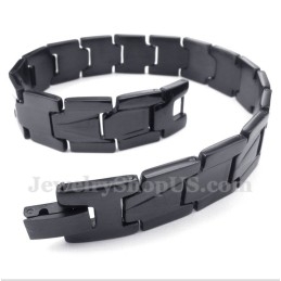 Bracelet En Titane Noir Pour Homme