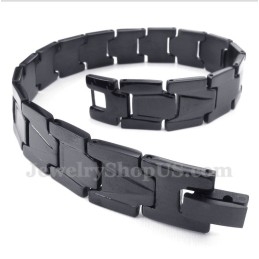 Bracelet En Titane Noir Pour Homme