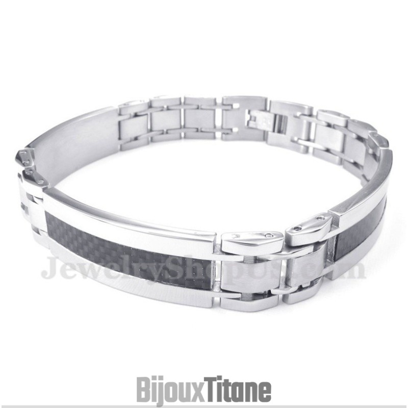 Bracelet Homme En Titane Et Fibre De Carbone Bracelet Homme En Titane Et Fibre De Carbone