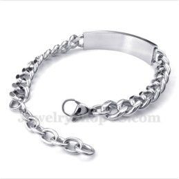 Bracelet Couple Homme Titane Cristal Noir