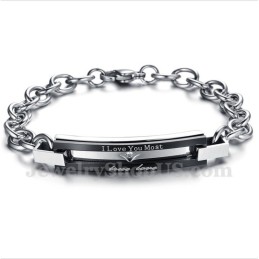 Bracelet Couple En Titane Pour Homme