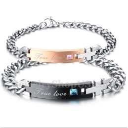Bracelet Couple En Titane Pour Homme