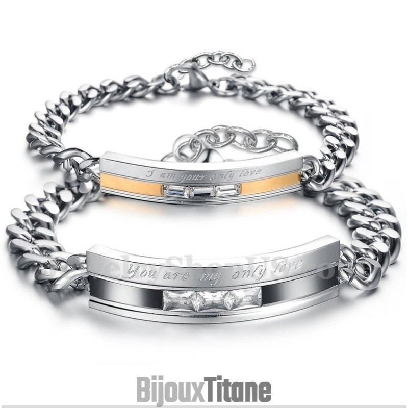 Bracelet Couple En Titane Pour Homme Bracelet Couple En Titane Pour Homme