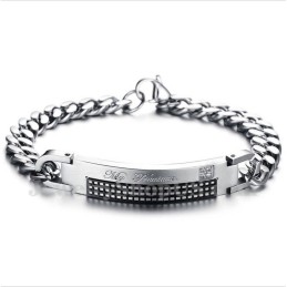 Bracelet Couple En Titane Pour Homme