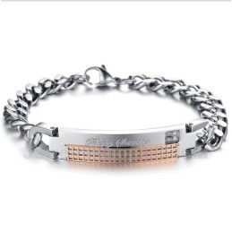 Bracelet Couple En Titane Pour Homme