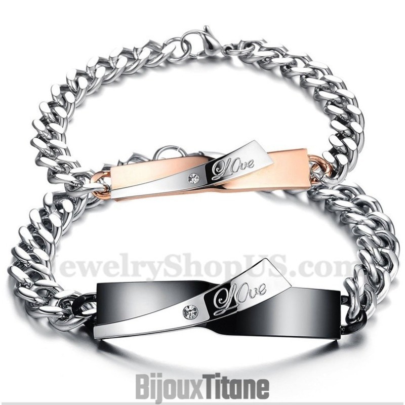 Bracelet Couple En Titane Pour Homme Bracelet Couple En Titane Pour Homme