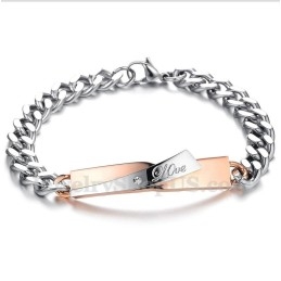 Bracelet Couple En Titane Pour Homme