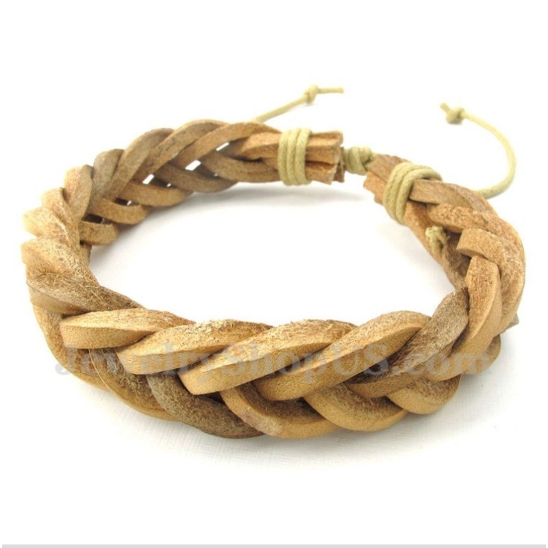 Bracelet En Cuir Et Titane Pour Homme Bracelet En Cuir Et Titane Pour Homme