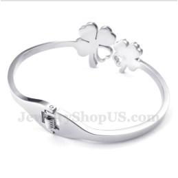 Bracelet Trèfle En Titane Pour Homme