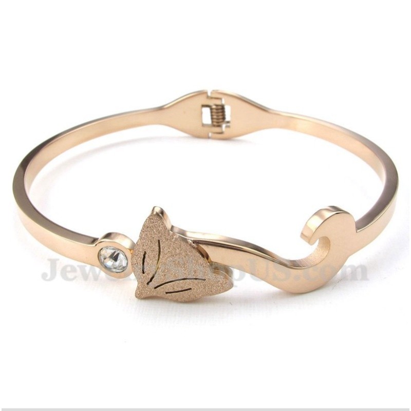 Bracelet Renard En Titane Et Or Rose Pour Homme Bracelet Renard En Titane Et Or Rose Pour Homme