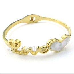 Bracelet Love En Titane Et Or Pour Homme
