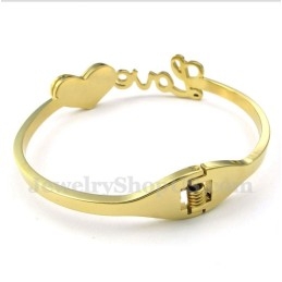 Bracelet Love En Titane Et Or Pour Homme