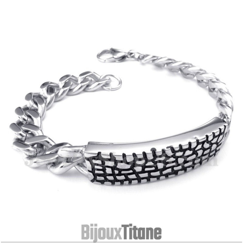 Bracelet En Titane Moulé Pour Homme