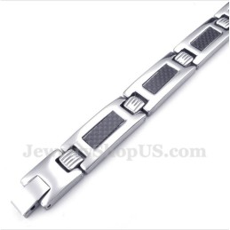 Bracelet Magnétique En Titane Et Fibre De Carbone Pour Homme