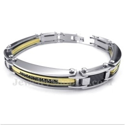 Bracelet Homme En Titane Et Diamant