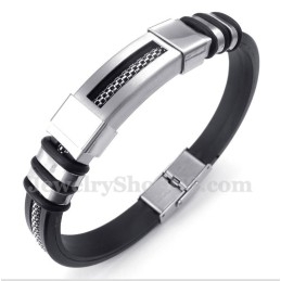 Bracelet En Caoutchouc Titane Pour Homme
