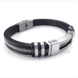 Bracelet En Caoutchouc Titane Pour Homme