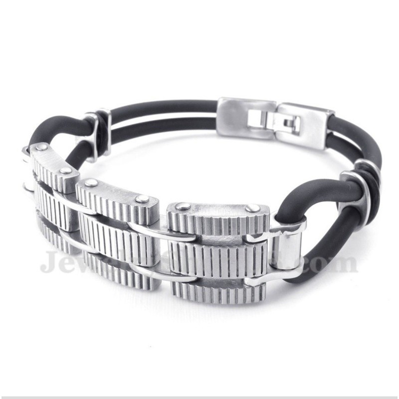 Bracelet En Caoutchouc Titane Pour Homme Bracelet En Caoutchouc Titane Pour Homme