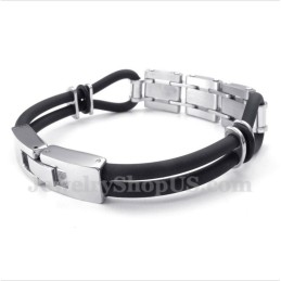 Bracelet En Caoutchouc Titane Pour Homme