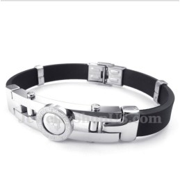 Bracelet En Caoutchouc Titane Pour Homme