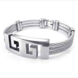 Bracelet Câble En Titane Pour Homme