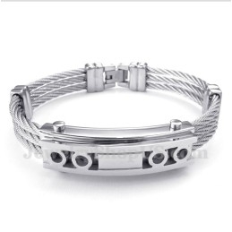 Bracelet Câble En Titane Pour Homme