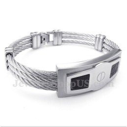 Bracelet Câble En Titane Pour Homme