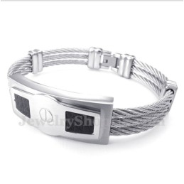 Bracelet Câble En Titane Pour Homme
