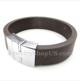 Bracelet Magnétique En Cuir Pour Homme