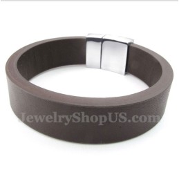 Bracelet Magnétique En Cuir Pour Homme