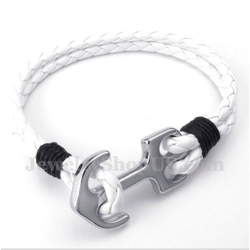 Bracelet Ancre En Cuir Pour Homme Bracelet Ancre En Cuir Pour Homme