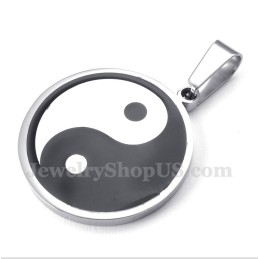 Pendentif Tai Chi En Titane Pour Homme Avec Chaîne Offerte