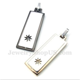 Pendentif Couple En Titane Avec Chaîne Offerte (Une Paire)