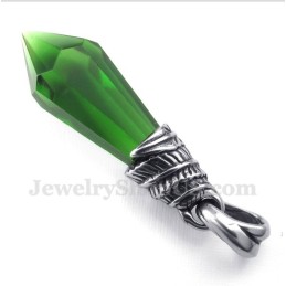 Pendentif Prisme Hexagonal En Titane Pour Homme Avec Chaîne Offerte