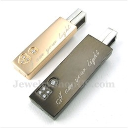 Pendentif Couple Amoureux En Titane Avec Chaîne Offerte (Une Paire)