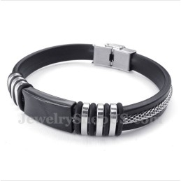 Bracelet En Caoutchouc Titane Pour Homme