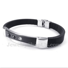 Bracelet En Caoutchouc Titane Pour Homme