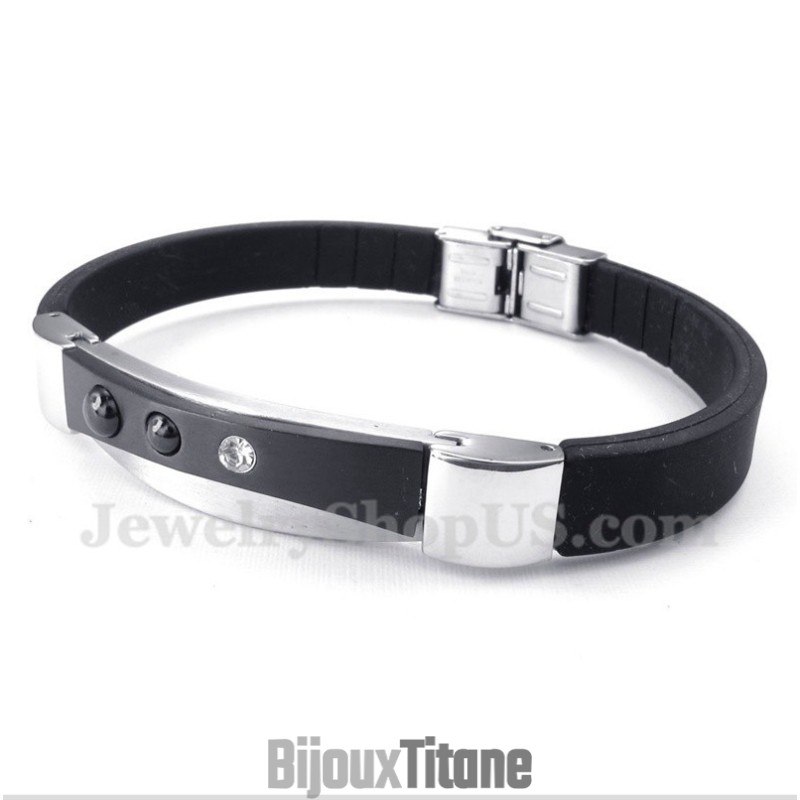 Bracelet En Caoutchouc Titane Pour Homme Bracelet En Caoutchouc Titane Pour Homme